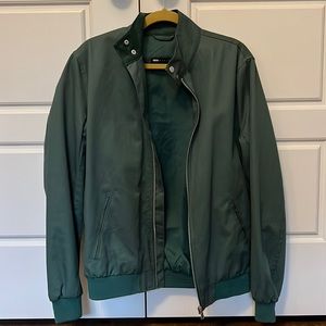 Green bomber jacket by ASOS Design